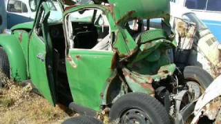 VW Beetle wrecks and crashes
