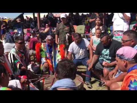 Dakota Hotain Women's traditional round dance at Mandaree 2017