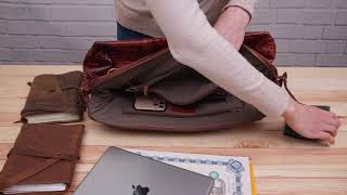 Сумка дорожня 14397 Vintage коричнева