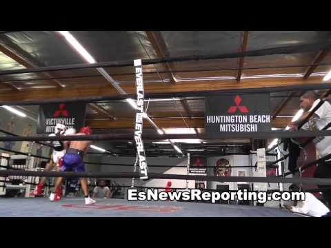 sparring at the robert garcia boxing academy in oxnard EsNews