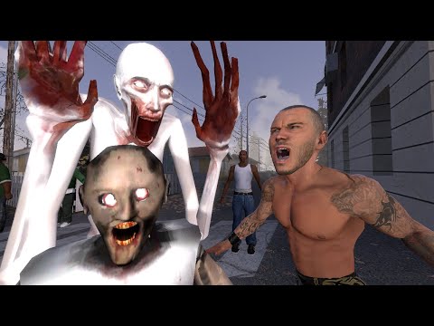 SCP 096 vs  Randy Orton vs Granny Horror funny animation