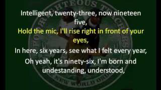 Poor Righteous Teachers - Gods, Earths and 85ers (With lyrics)