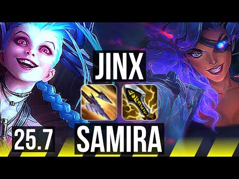 JINX & Elise vs SAMIRA & Maokai (ADC) | 12/2/10, Godlike | NA Master | 25.7