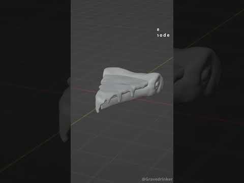 Let‘s sculpt a slice of pizza in Blender 🍕 #shorts #blender3d #3dart