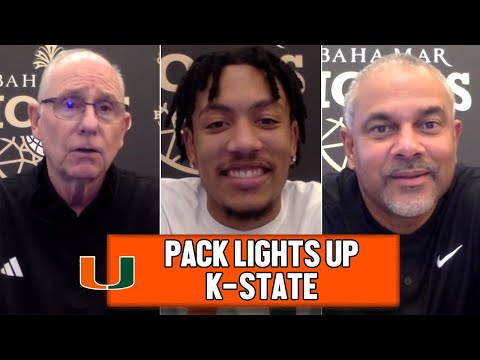 Jim Larranaga & Nijel Pack Postgame Press Conference After Win vs. Kansas State + Jerome Tang
