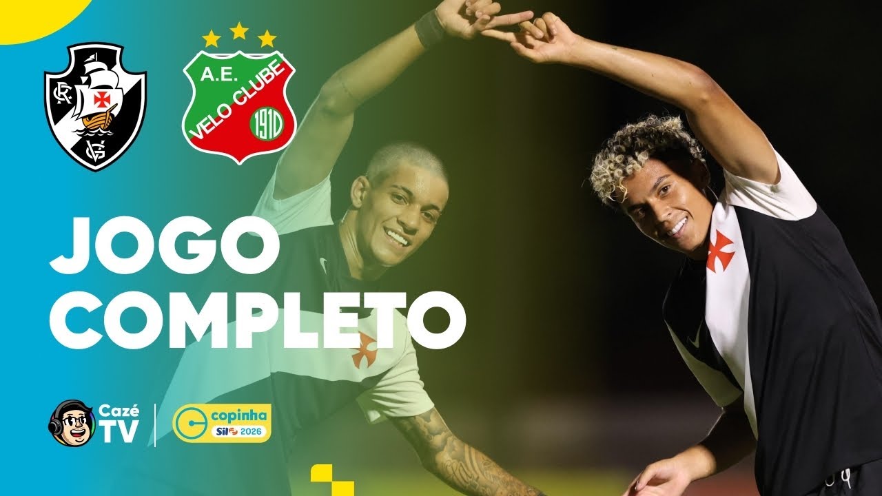 JOGO COMPLETO: VASCO X VELO CLUBE | COPINHA 2026 | FASE DE GRUPOS | 1ª RODADA