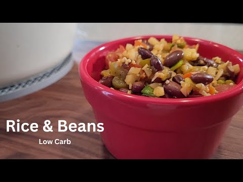 How to Make BEANS AND RICE that are Healthy, Low Carb & Delicious | Easy Beans and Rice recipe