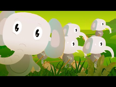 Chú Voi Con Ở Bản Đôn - Cao Lê Hà Trang | MV Hoạt Hình Voi Con Kéo Gỗ - Nhạc Thiếu Nhi Cho Bé