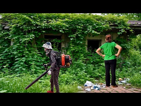 Single mother surprised with her home's revival | Clean up transform satisfy saw big tree in garden
