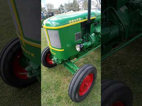 Tractor Deutz de 2 cilindros, Autos antiguos en General Galarza #autos #exposicion #antiguos