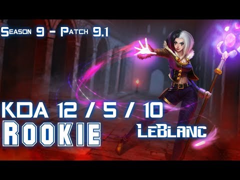 Rookie LEBLANC vs YASUO Mid - Patch 9.1 KR Ranked