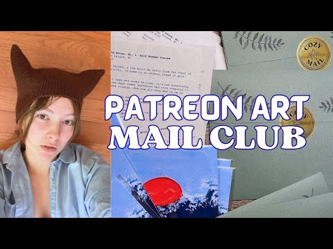 How I run my ART MAIL CLUB on Patreon ⭐ Tips  & Tricks