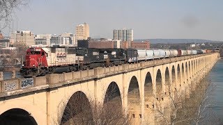 preview picture of video 'NS 11R crossing the Susquehanna River'