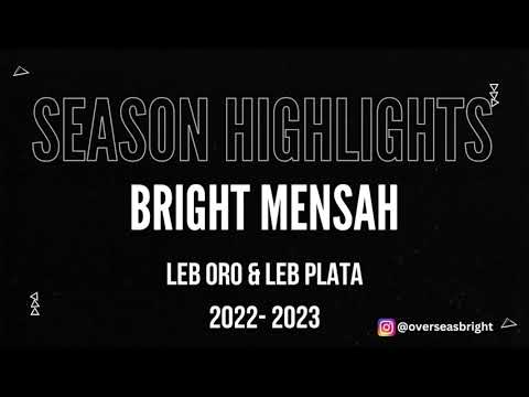 Bright Mensah - Melilla Balencestro // CB Tormes Season Highlights 2022-2023