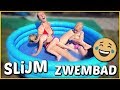 WORSTELEN iN SLiJM ZWEMBAD ? | Bellinga Familie Vloggers #1413