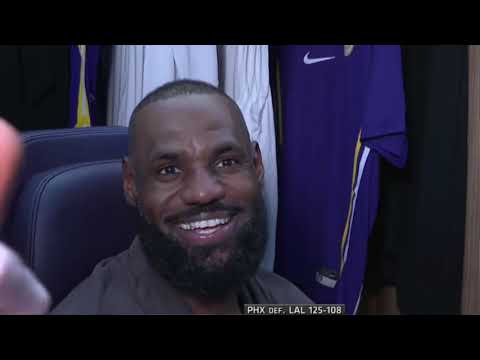 LeBron James PostGame Interview | Phoenix Suns vs Los Angeles Lakers