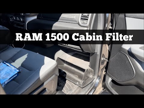 2019 - 2022 Ram 1500 Cabin Air filter Replacement - How To Change Replace AC Filter Location