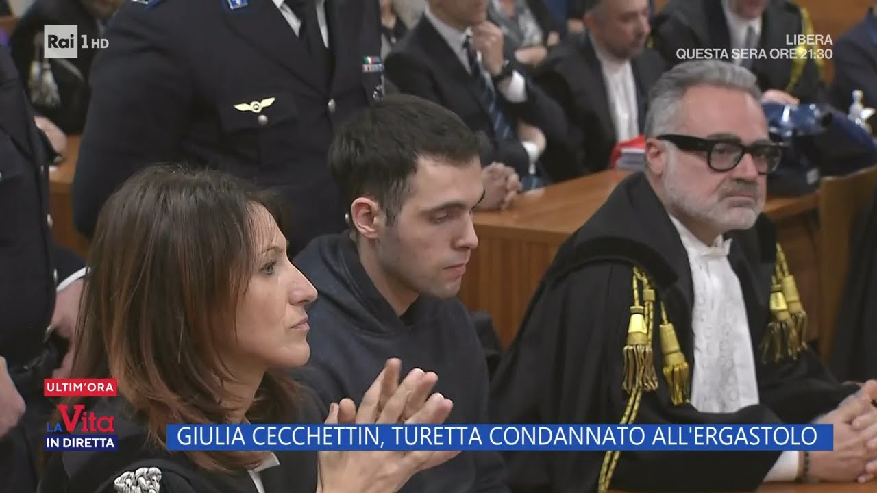 Ergastolo a Filippo Turetta: escluse le aggravanti - La vita in diretta 03/12/2024