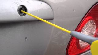 Use Aerosol Lithium Grease on a seized car door lock WD-40