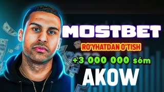 Mostbet RO'YHATDAN O'TISH +3 MLN BONUS