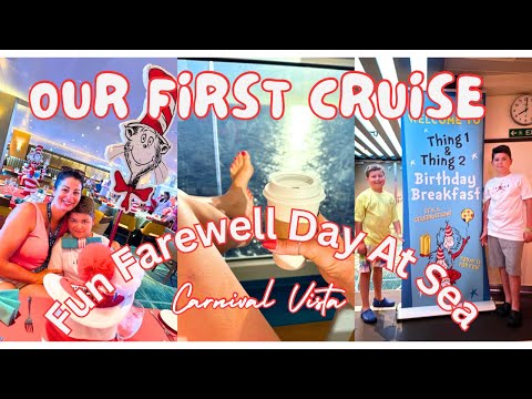 Thumbnail for Carnival Vista / Thing one & Thing two birthday breakfast fun farewell day at sea #carnivalcruises
