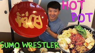 SUMO Wrestler Food! Hot Pot With Meatballs in Tokyo Japan