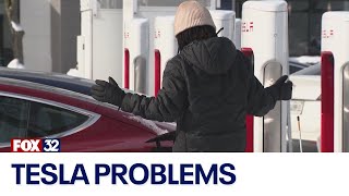 [討論] 芝加哥暴風雪低溫大量特斯拉卡在超充