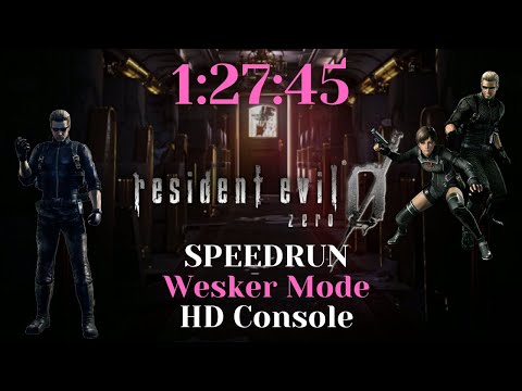Resident Evil Zero HD - Speedrun Wesker Mode 1:27:45