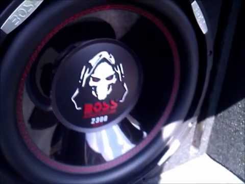 Boss 2300w 12" inch phantom subwoofers 2500w amp enclosure ported review