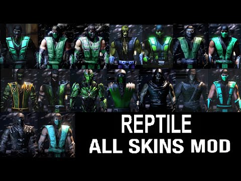 Mortal Kombat X ALL REPTILE MKX Costume Skin PC Mod MK MKXL update MK11 Skin Mod Mortal Kombat 11