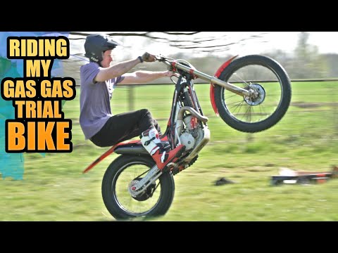 RIDING MY GAS GAS TRIAL MOTORBIKE - NEW BOOTS AND ARM PUMP!