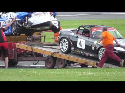 Mazda MX5 Supercup Big Crashes Silverstone BRSCC 27 & 28/5/17