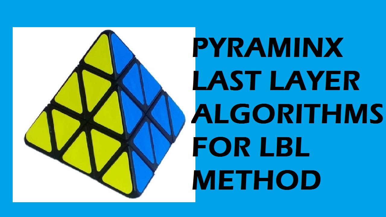 Pyraminx LBL Last layer algorithms (Read desc)