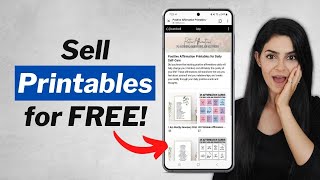 How to Sell Printables Online FOR FREE