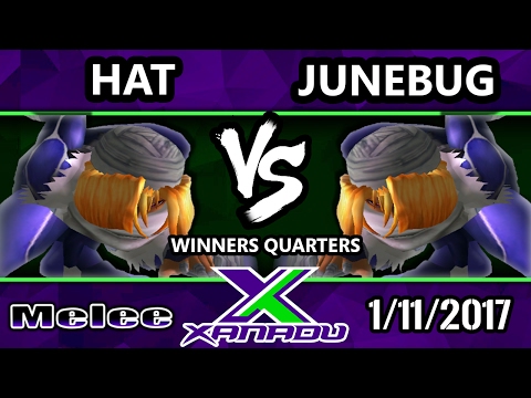 S@X 184 - Hat (Sheik) Vs. Junebug (Sheik) - SSBM Winners Quarters - Smash Melee