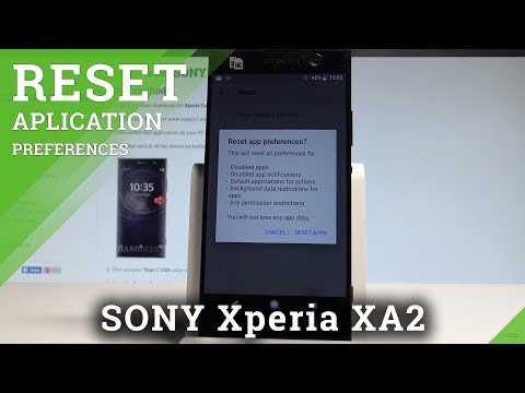 How to Reset App Preferences in SONY Xperia XA2 - Reset Default Apps |HardReset.Info