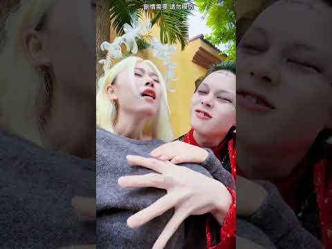 What is Mr. Joker touching?#clown #couple #shorts