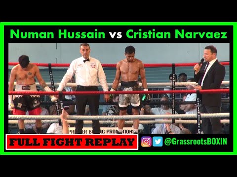 Numan Hussain vs Cristian Narvaez - FULL FIGHT - Premier Boxing Promotions (09/07/2022)