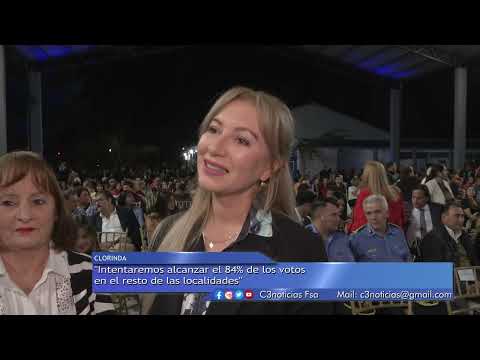 CLORINDA: INTENDENTA DE VILLA ESCOLAR ACOMPAÑÓ A CANIZA EN EL ACTO DE JURA