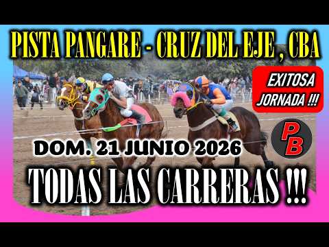 CARRERAS en PISTA PANGARE - CRUZ DEL EJE, CORDOBA (21-06-2026)