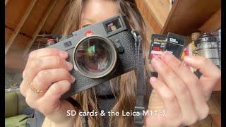 Formatting SD Cards for Leica M11