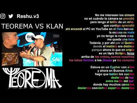 Minuto de TEOREMA vs Klan || Rimas x Métrica x Skills