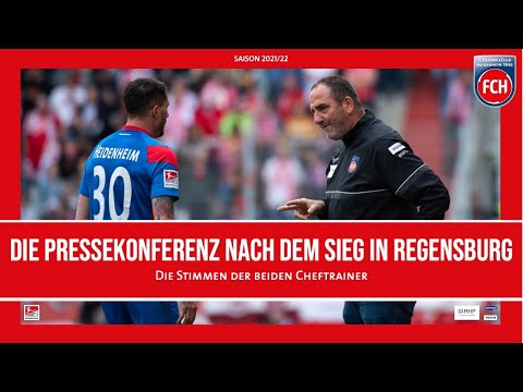 Die Pressekonferenz nach dem Sieg in Regensburg