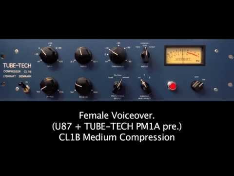 TUBE-TECH CL1B Sound Demo. Female Voiceover