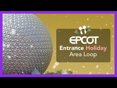 Entrance Holiday Area Loop - Epcot