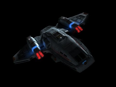 USS Voyager launching the Aeroshuttle