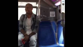 TYRESE Returns to a Public Bus Where He Started and Sings Again -- Great Voice ! [VIDEO]