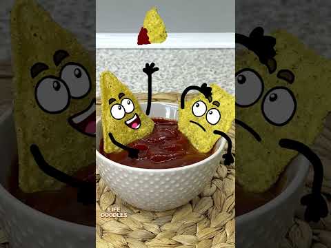 Life Doodles | Nachos in sauce 😂 #lifedoodles #shorts #animation #doodles