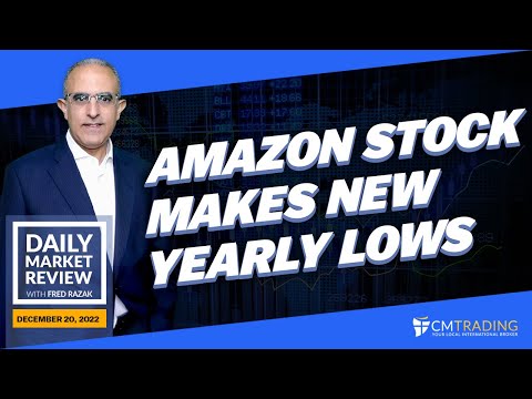 CMTrading Daily Market Review December 20th, 2022 - Amazon stock makes new yearly lows.