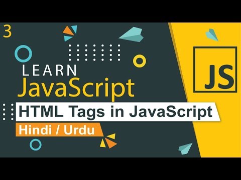 Add Html Tags in JavaScript Tutorial in Hindi Urdu